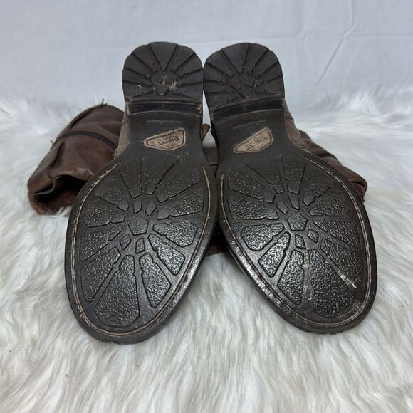 Born Umbra Women's Brown Leather Three Strap Riding Boots Sz 8 - Picture 7 of 7